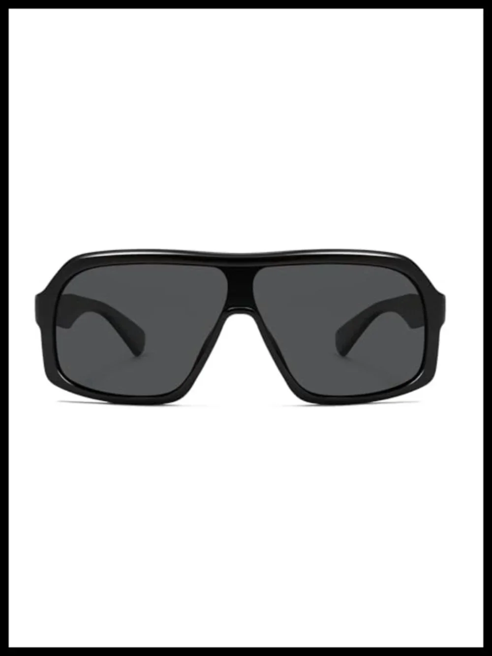 Oversized Square Aviator Polarized Sunglasses for Women Men UV400